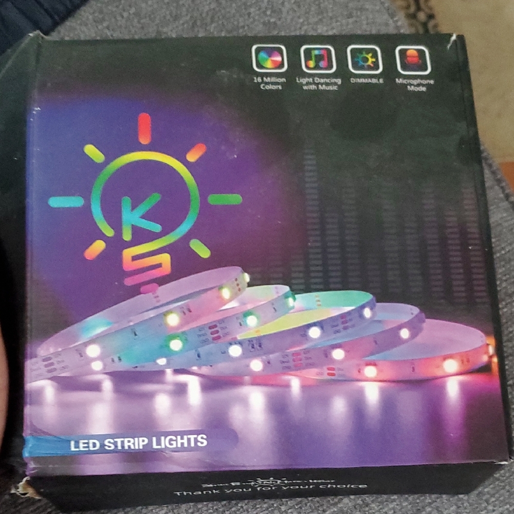 KS LED Strip Lights with Multicolor Options